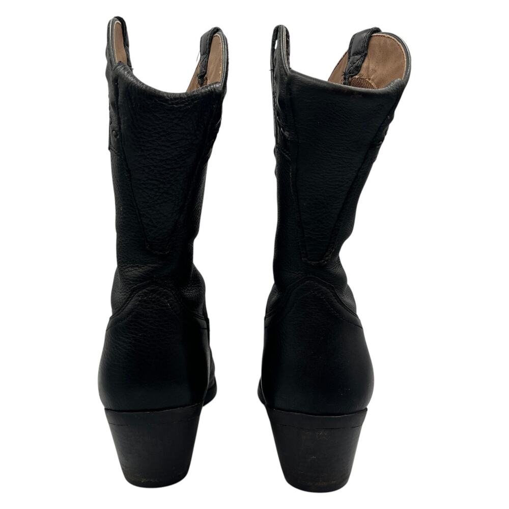 Ariat Cowboy Western Boots Dixie Snip Toe Leather Black Size 8 B - Picture 5 of 9